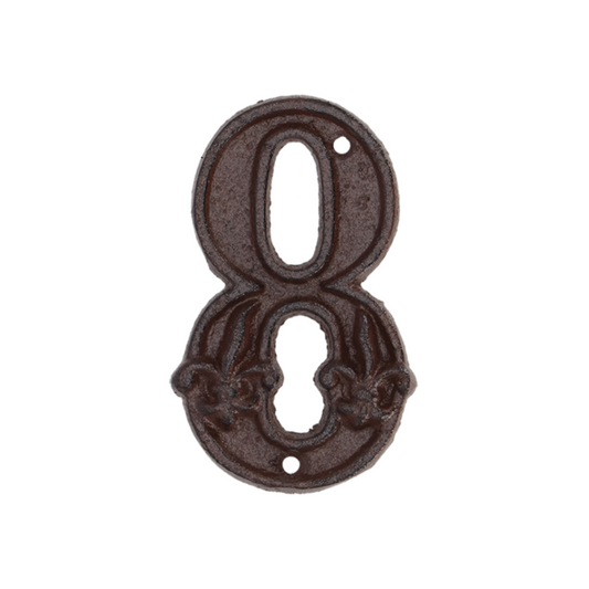 Cast Iron House Number '8'