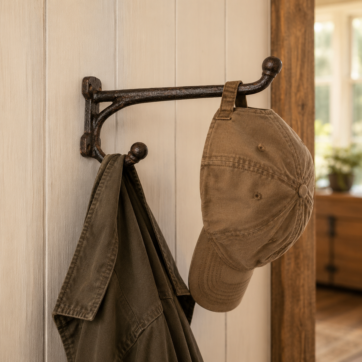 Extra Large Double Hook - Cast Iron