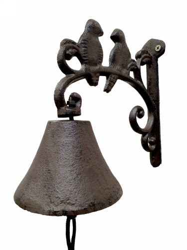 Perching Birds Doorbell - Cast Iron