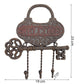 'WELCOME' Key Hook Rack - Cast Iron