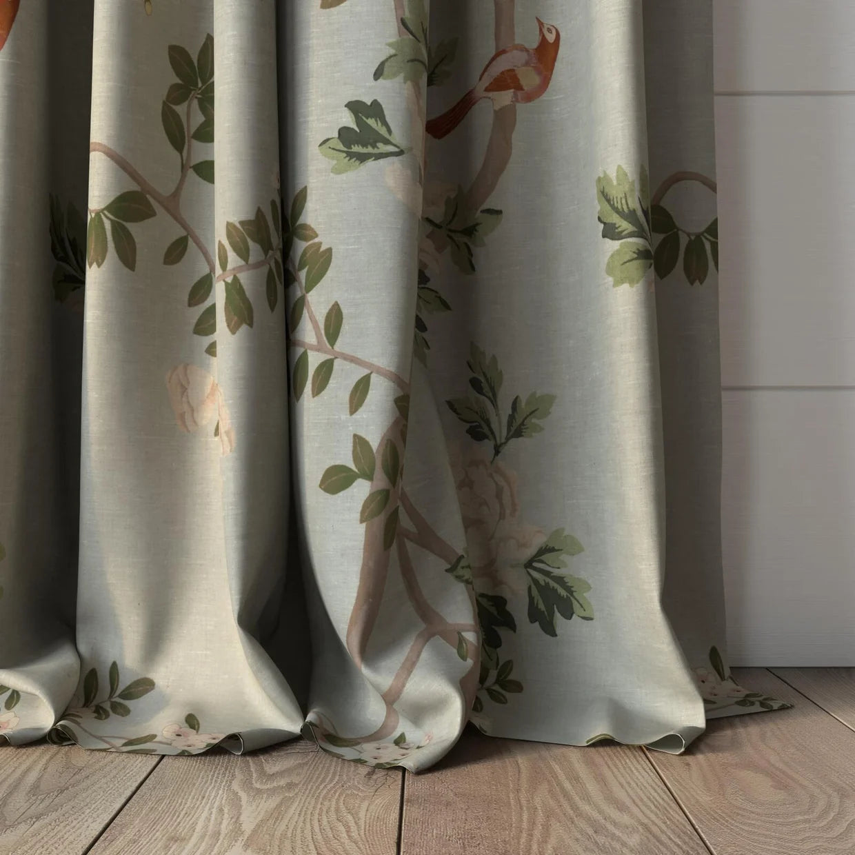 Tapered Lampshade - MOKUM Sakura (Duck egg) Fabric