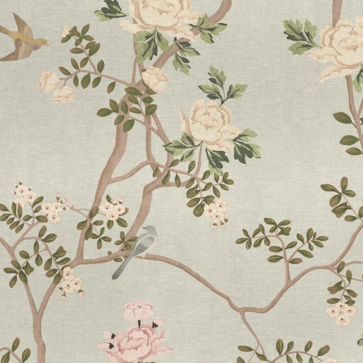 Tapered Lampshade - MOKUM Sakura (Duck egg) Fabric