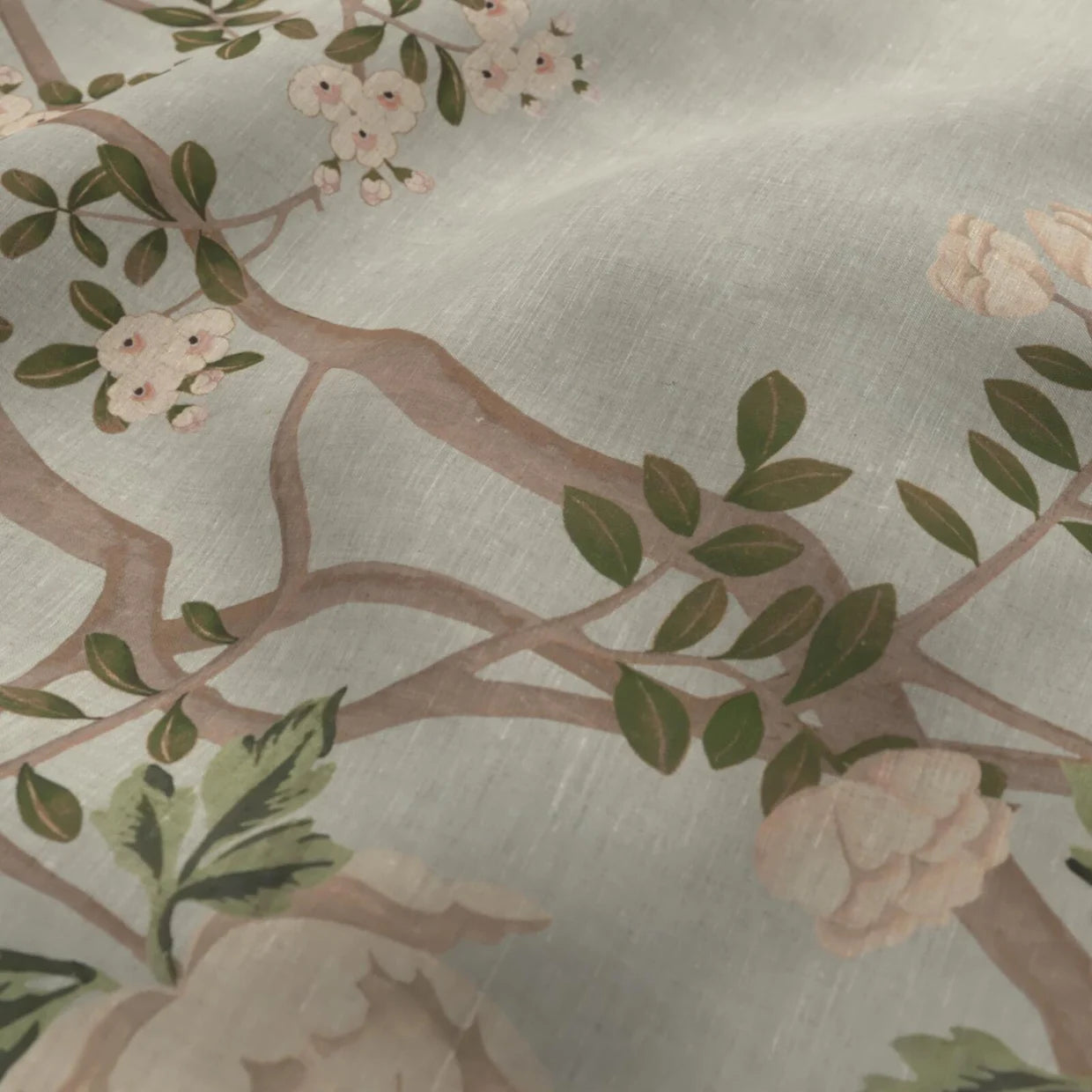 Tapered Lampshade - MOKUM Sakura (Duck egg) Fabric