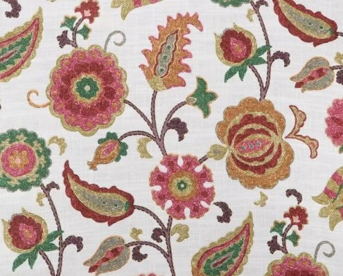 Throw Cushion with Flange Edge - P.Kaufmann Samira Tutti Fruity with Stone Cotton Back