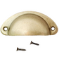 Antique Gold Cup Style Drawer Pull