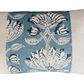 Blue & Taupe Robert Allen Fabric (Pradesh Flint) Throw Cushion - Oblong - Bespoke Design