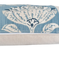 Blue & Taupe Robert Allen Fabric (Pradesh Flint) Throw Cushion - Oblong - Bespoke Design