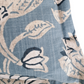 Blue & Taupe Robert Allen Fabric Throw Cushion - Flange Detail - Large - Bespoke Design
