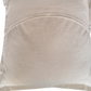 Blue & Taupe Robert Allen Fabric Throw Cushion - Flange Detail - Large - Bespoke Design