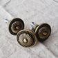 Pack of 5 'Antique Bronze Floral' Metal Knobs (QTY 5)