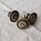 Pack of 5 'Antique Bronze Floral' Metal Knobs (QTY 5)