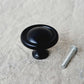 Metal Knob 'Elegant' - Black