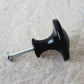 Metal Knob 'Elegant' - Black