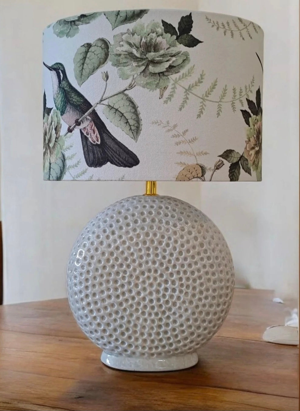 Drum Lampshade - Hummingbirds