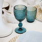 Blue Wine Glass - Festival - Set of 4