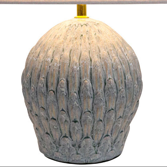 Ceramic Lampbase - Fine Feathers (BASE ONLY)