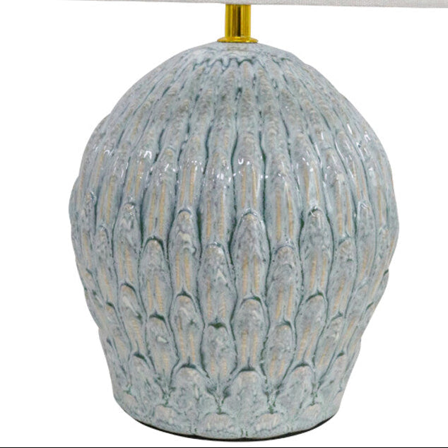 Ceramic Lampbase - Fine Feathers (BASE ONLY)
