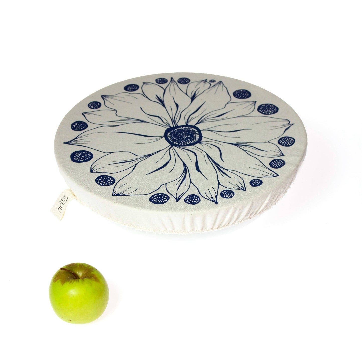 Flower Large Dish/Bowl Cover - 100% Cotton