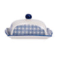 Blue and White Pattern - Ceramic Butter Dish