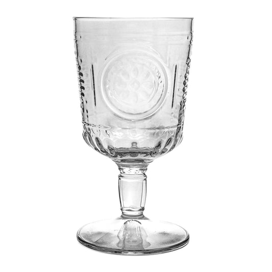 'Romantic' Patterned Wine Glass - 320ml - Set of 2