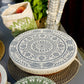 Bowl/ Dishcover Large - Grey Pattern - 100% Cotton