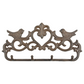 Cast Iron Bird & Heart Wall Hook
