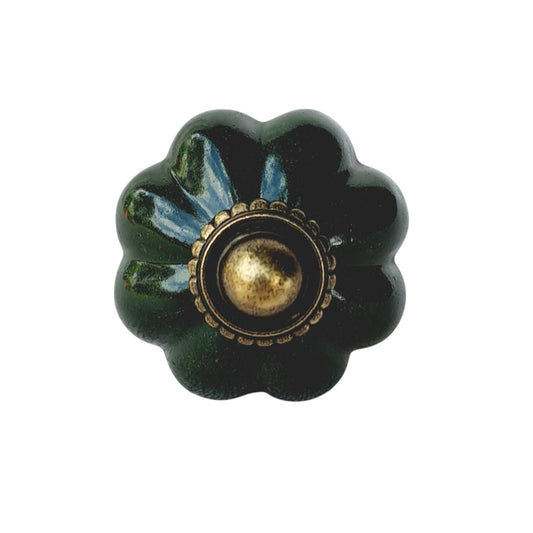 Heritage Green Pumpkin Shape Knob