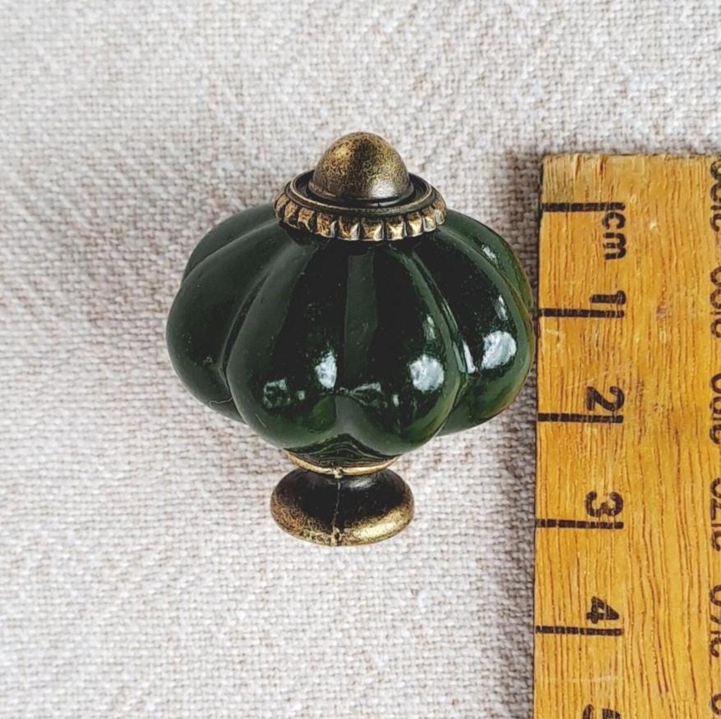 Heritage Green Pumpkin Shape Knob