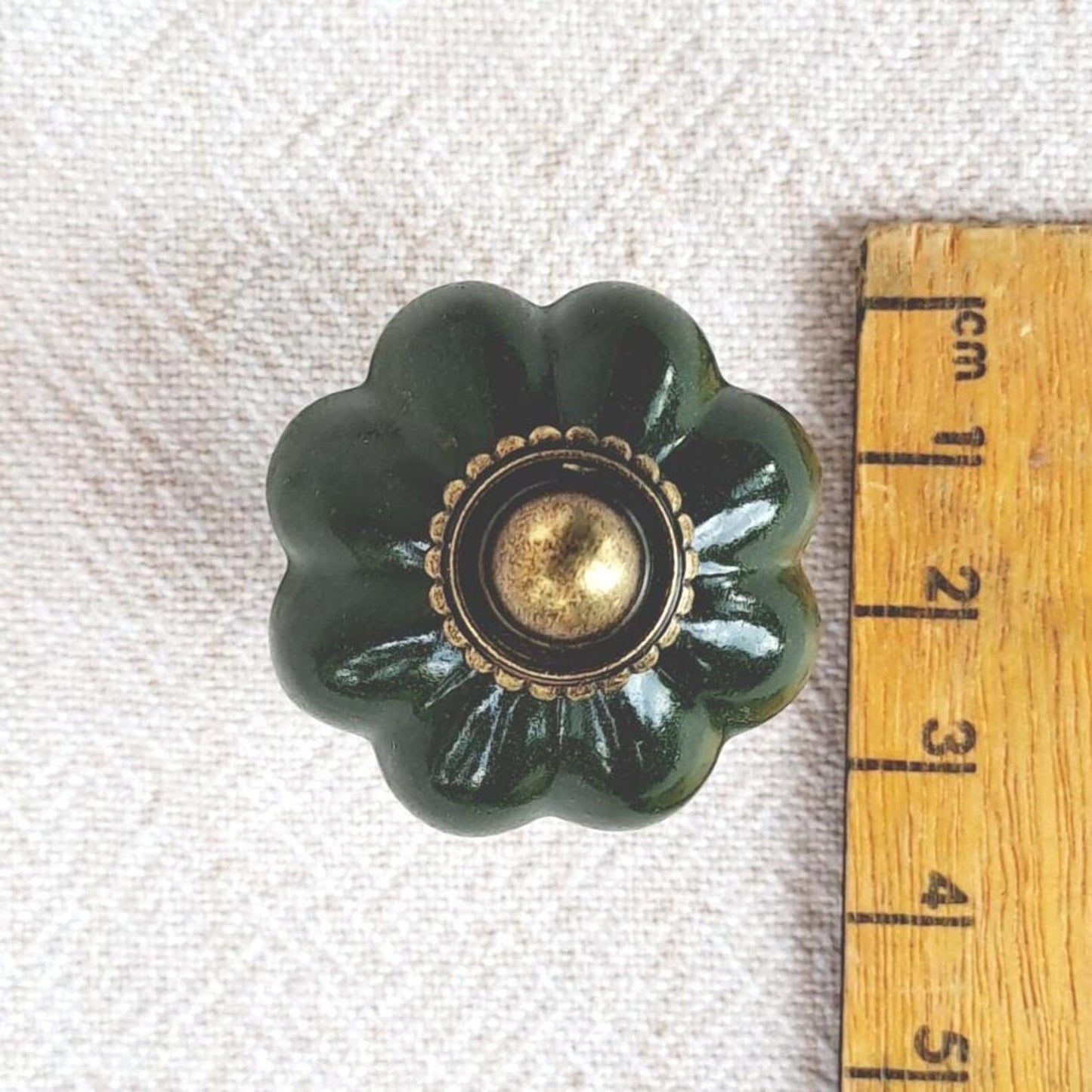 Heritage Green Pumpkin Shape Knob