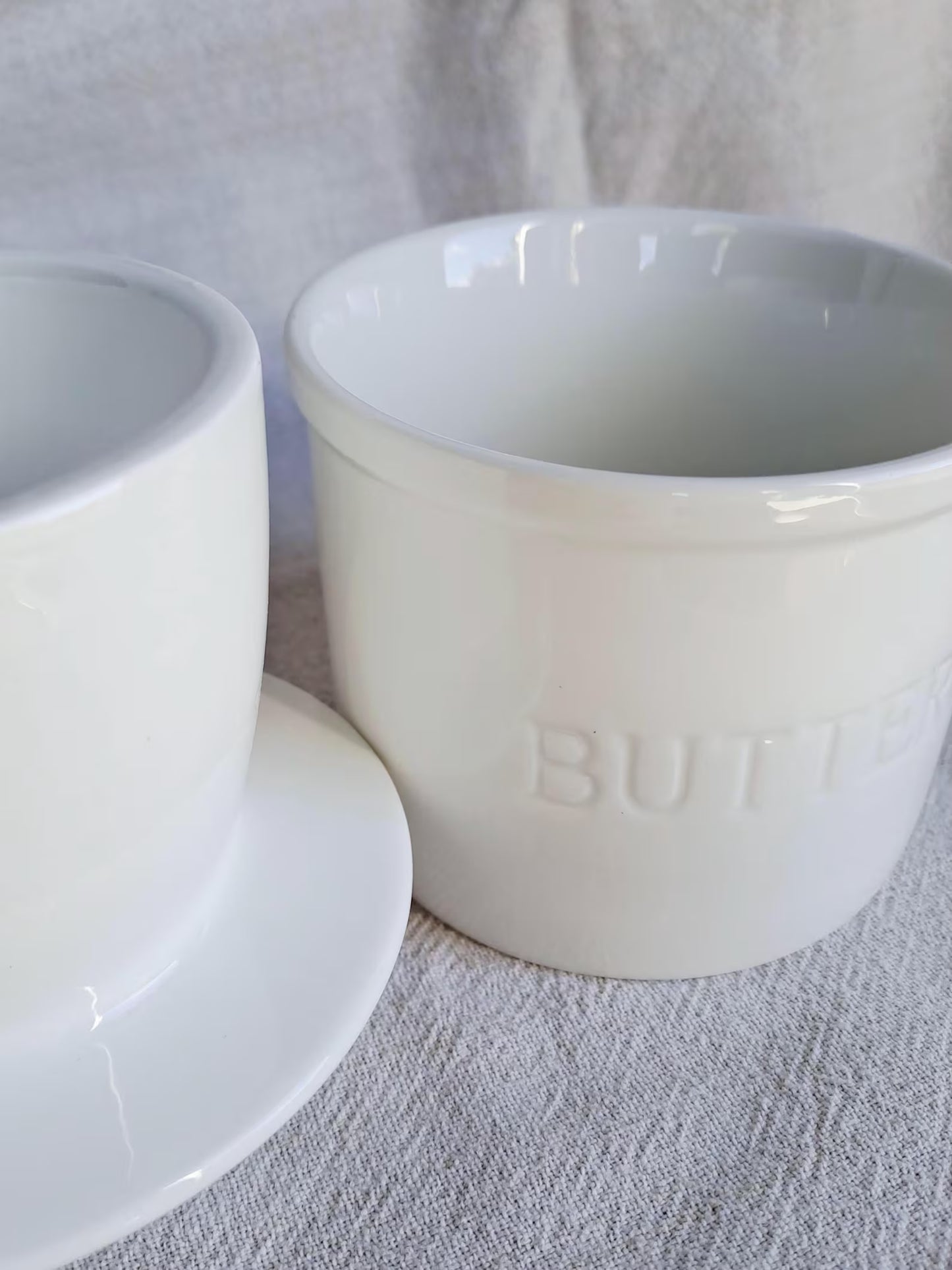 Butter Bell in White