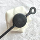 Rose Hook - Ceramic & Metal - Red