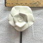 Rose Hook - Ceramic & Metal - Red