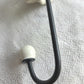 Rose Hook - Ceramic & Metal - Red