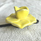 Rose Hook - Ceramic & Metal - Yellow