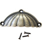 Drawer Pull 'Antique Bronze Shell' Cup Style
