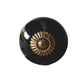 Ceramic Knob - Brass/Black