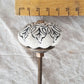 Ceramic Drawer/Cabinet Knob - Vintage Floral - Black/White