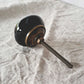 Ceramic Knob - Brass/Black