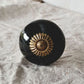 Ceramic Knob - Brass/Black