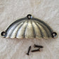 Drawer Pull 'Antique Bronze Shell' Cup Style