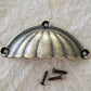 Drawer Pull 'Antique Bronze Shell' Cup Style