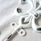 Fleur de Lis Wall Hook - White