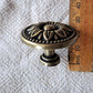 Metal Knob LARGE 'Vintage Flower'