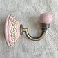 Flower Design Wall Hook - Pink