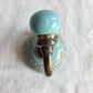 Flower Design Wall Hook - Turquoise