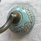 Flower Design Wall Hook - Turquoise