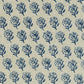Drum Lampshade - Laila Pattern (Indigo/Natural) P. Kaufmann Fabric