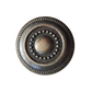 Decorative metal knob with intricate design on a white background