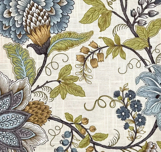 Drum Lampshade - Botanica Print - Mist (Profile Textiles™)