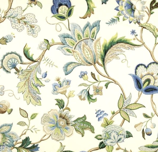 FABRIC SAMPLE - Brissac (Sapphire) P.Kaufmann Fabric